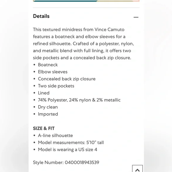 Vince Camuto Blue Floral Textured Minidress - Picture 15 of 15